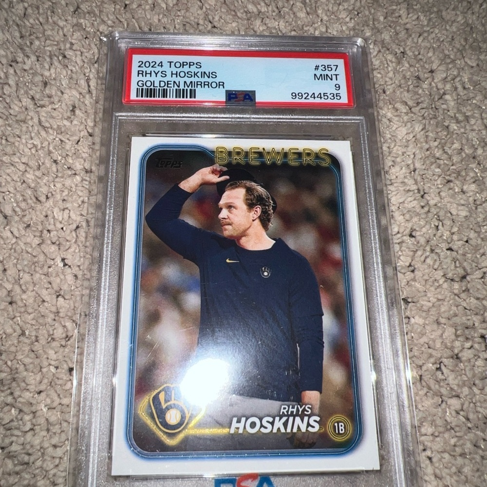 2024 Topps Brewers Card - Blue and Gold
